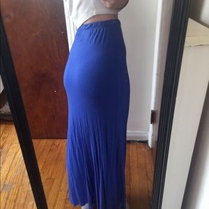 Blue maxi skirt